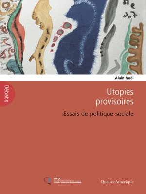cover image of Utopies provisoires